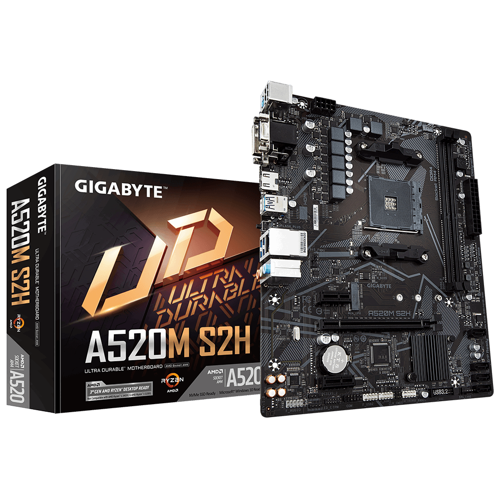Дънна платка Gigabyte A520M S2H
