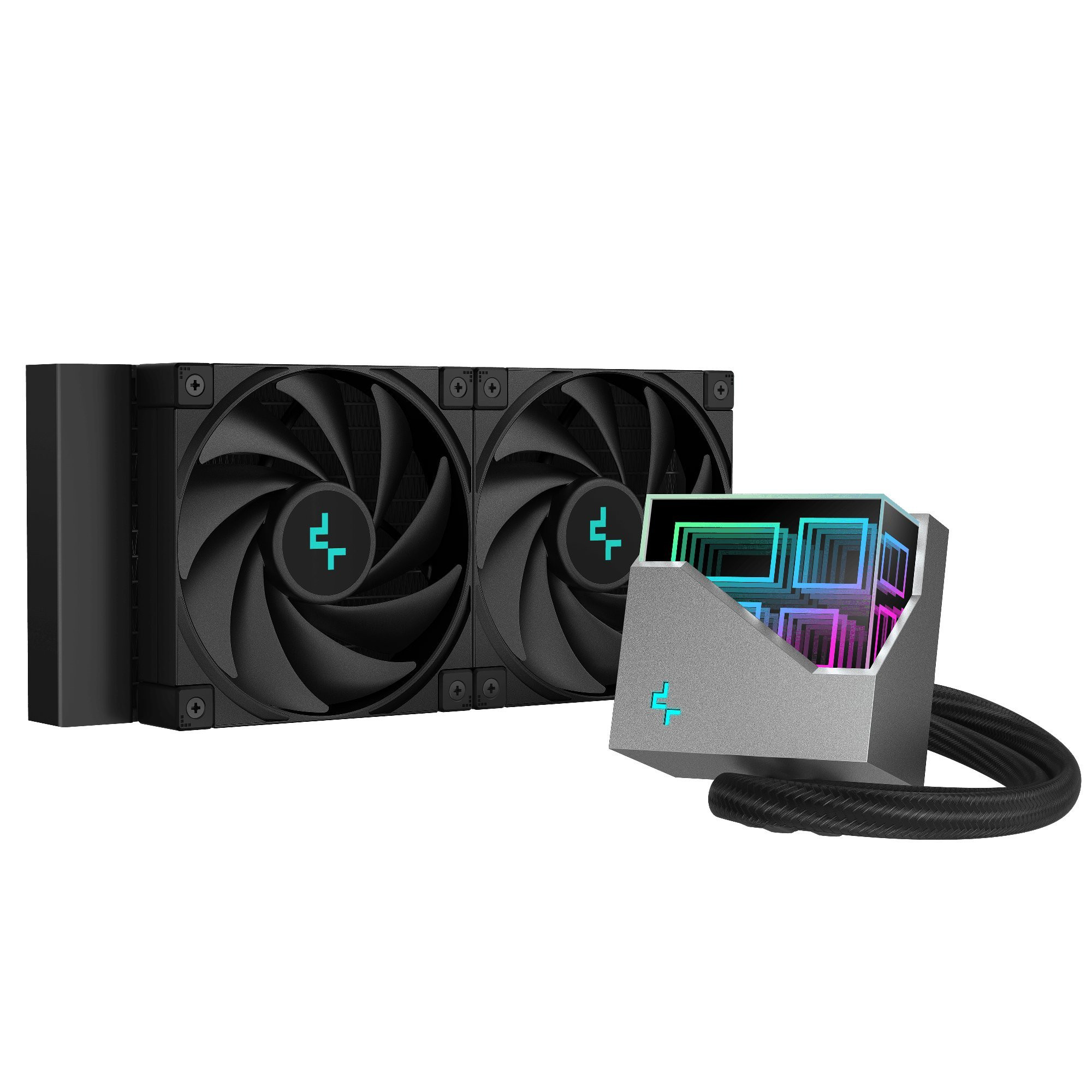 Водно охлаждане DeepCoolLT520 - Addressable RGB, Infinity mirror design - LGA1700/AM5 - R-LT520-BKAMNF-G-1