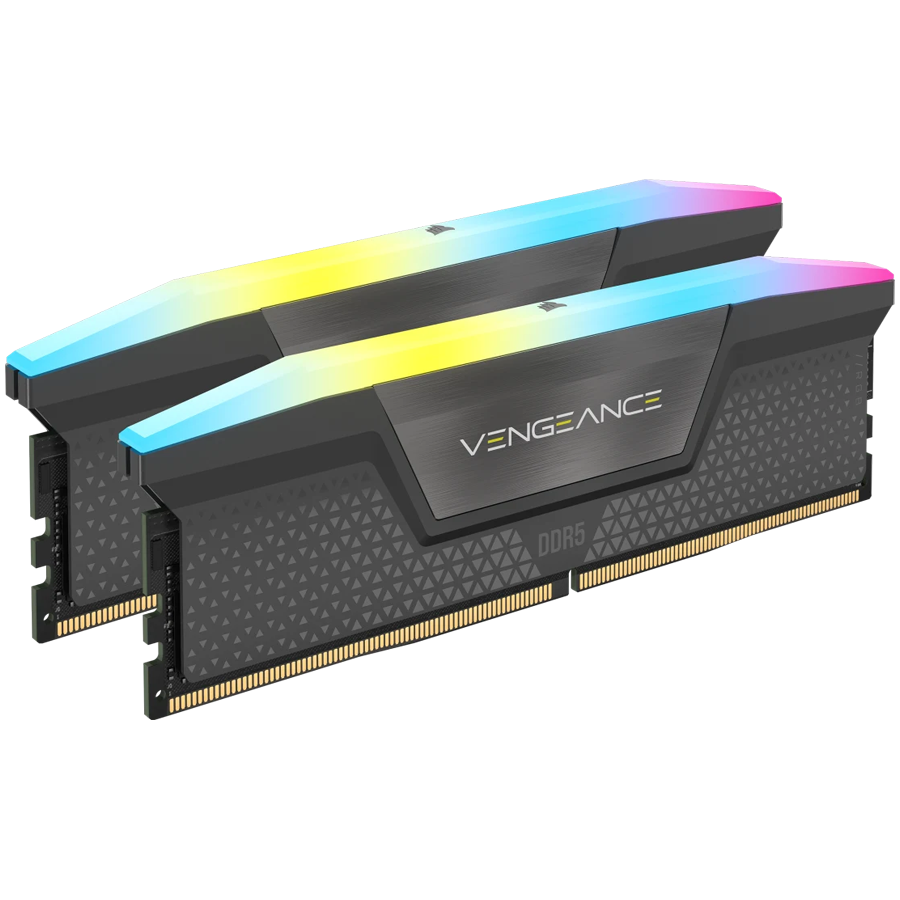 RAM памет Corsair 32GB (2x16GB) DDR5 6000MHz VENGEANCE RGB CL36-44-44-96 1.4V AMD EXPO Memory - Grey, 0840006679653 - CMH32GX5M2E6000Z36
