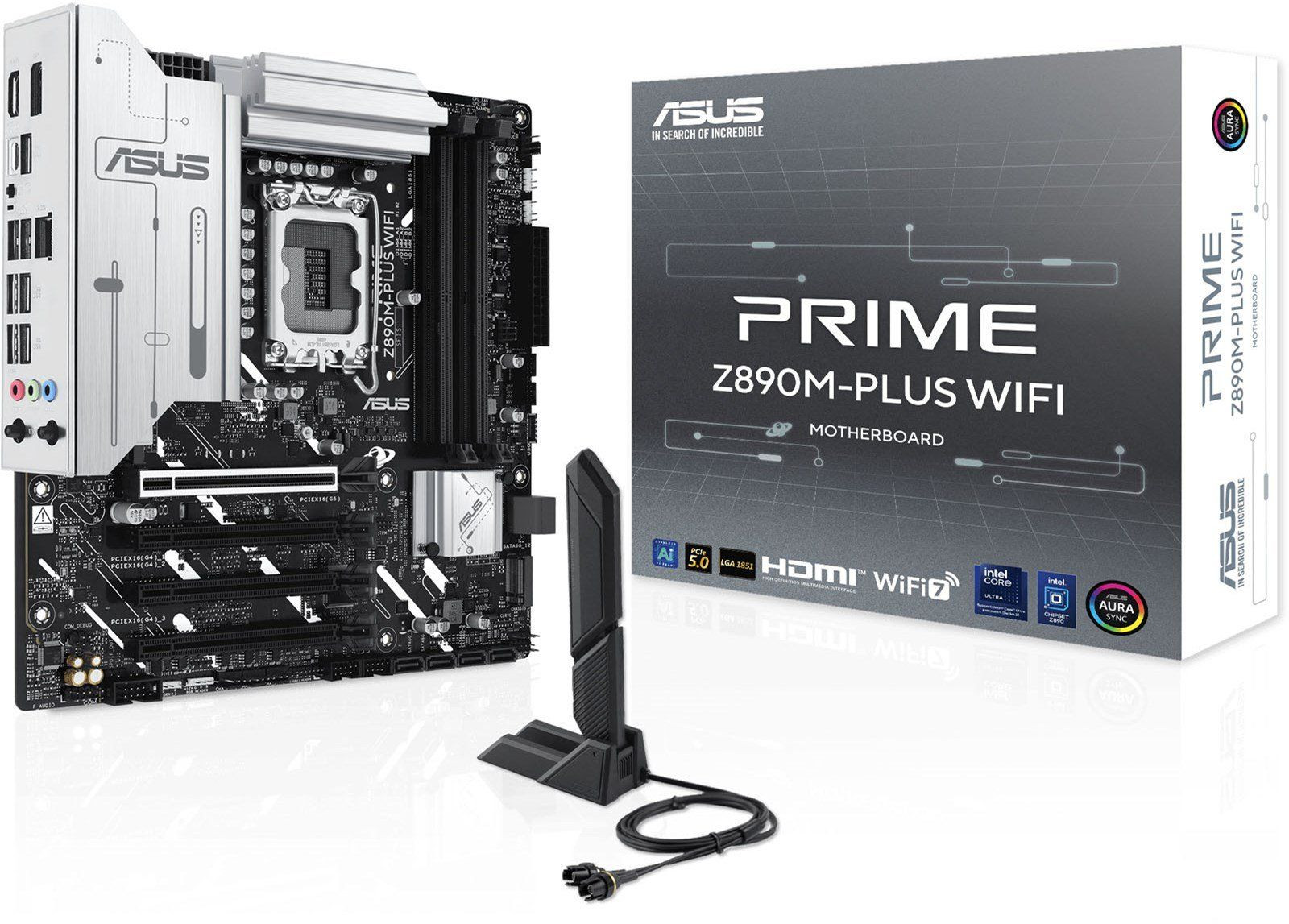 Дънна платка Asus PRIME Z890M-PLUS WIFI, LGA1851, DDR5, mATX - 90MB1J80-M0EAY0
