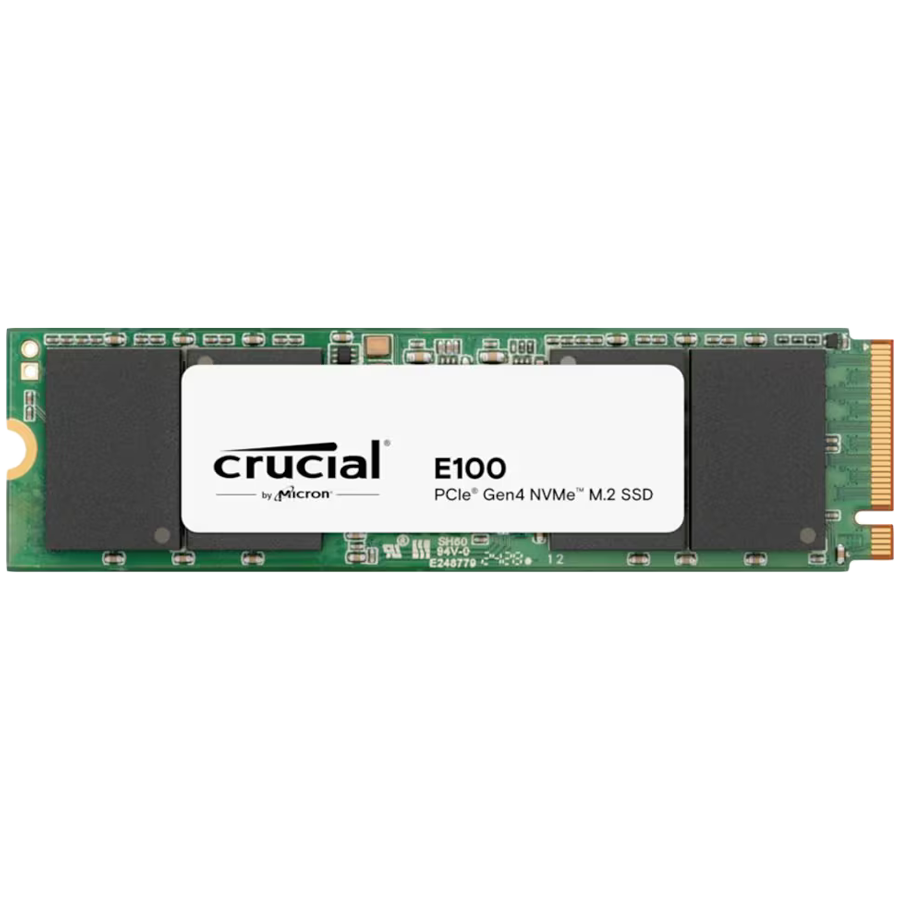 SSD диск Crucial E100 480GB PCIe 4.0 Gen4 M.2 2280 NVMe, 4500/2500 MB/s - CT480E100SSD8