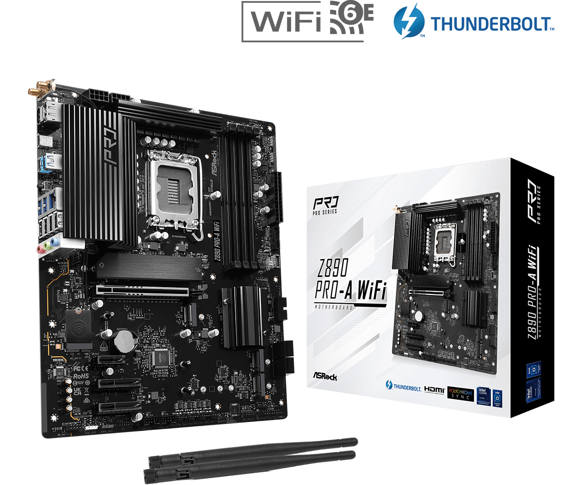 Дънна платка AsRock Z890 PRO-A WIFI, LGA1851