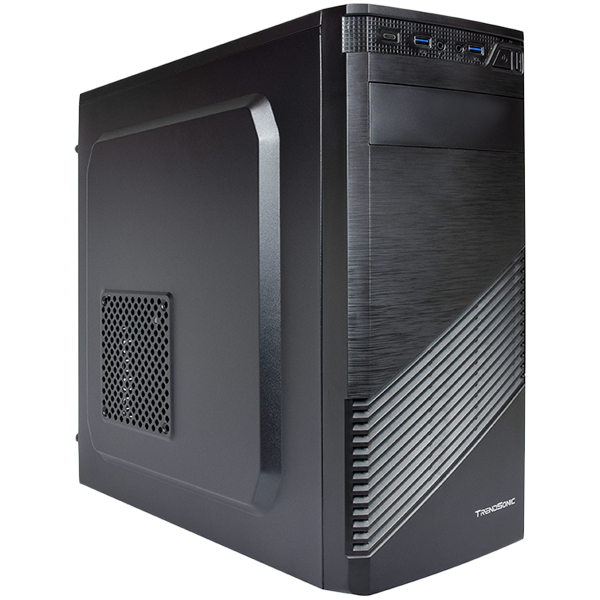 Кутия за компютър Trendsonic FC-F61A, ATX, Type C, PSU 550W 12 cm, Black - FC-F61A-USB-C