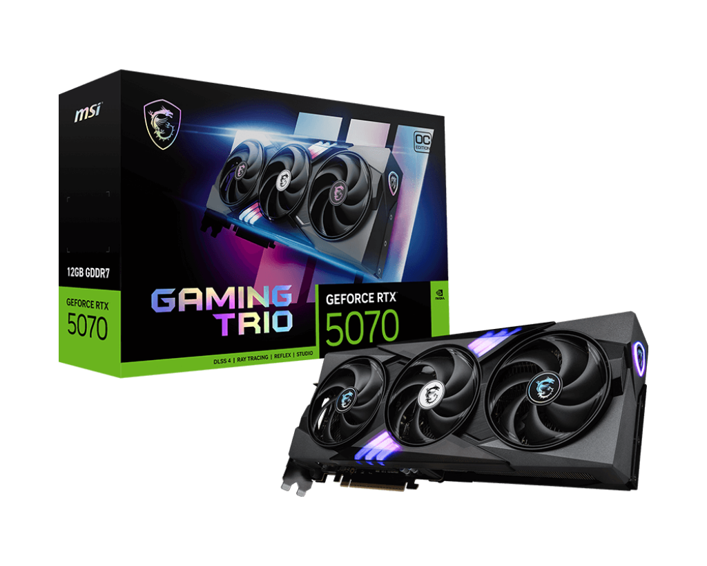 Видео карта MSI GeForce RTX 5070 12G GAMING TRIO OC, 192bit - 912-V532-029