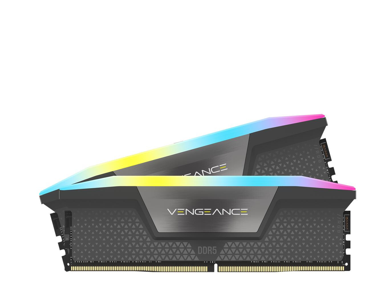 RAM памет Corsair 32GB(2x16GB) DDR5 6400MHz VENGEANCE RGB, CL36-48-48-104 1.35V XMP & EXPO - Grey - CMH32GX5M2B6400Z36