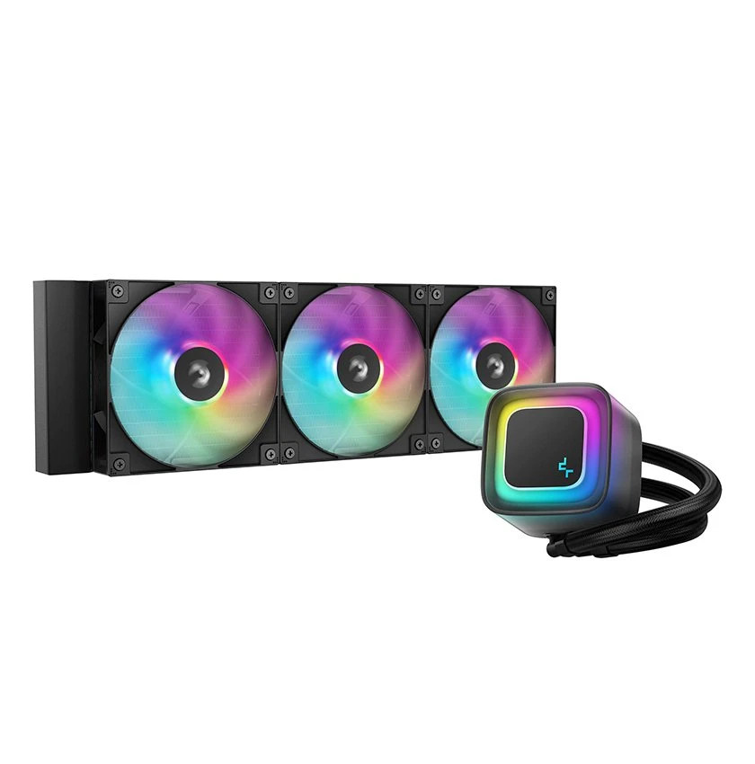 Водно охлаждане  за процесор DeepCool LE360 V2, Addressable RGB, LGA1851/AM5 - R-LE360-BKAMMC-G-2