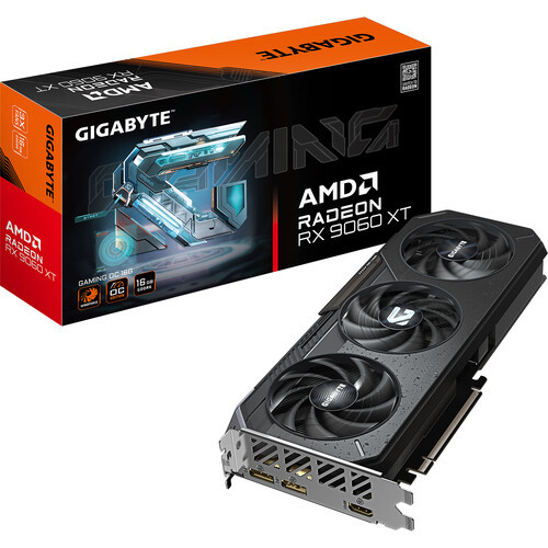 Видео карта Gigabyte Radeon RX 9060 XT GAMING OC 16GB GDDR6, 128bit - GV-R9060XTGAMING OC-16GD