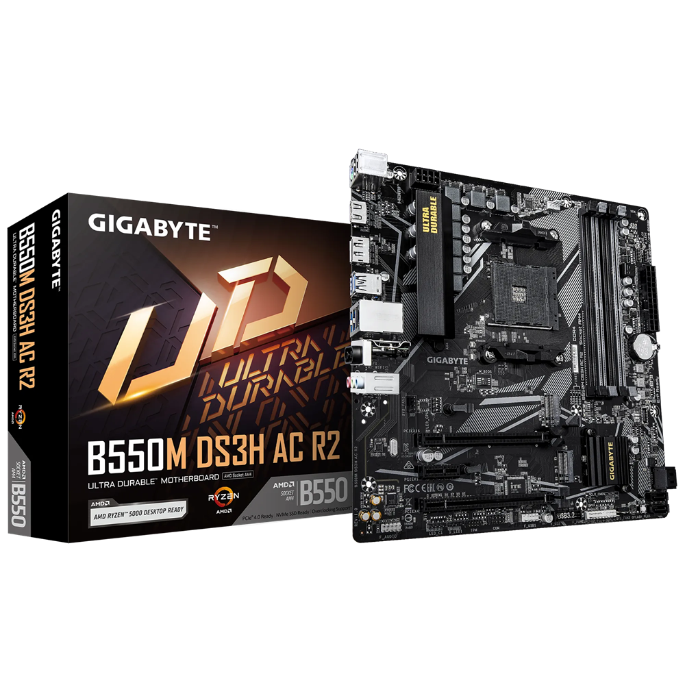 Дънна платка Gigabyte B550M DS3H AC R2, AM4