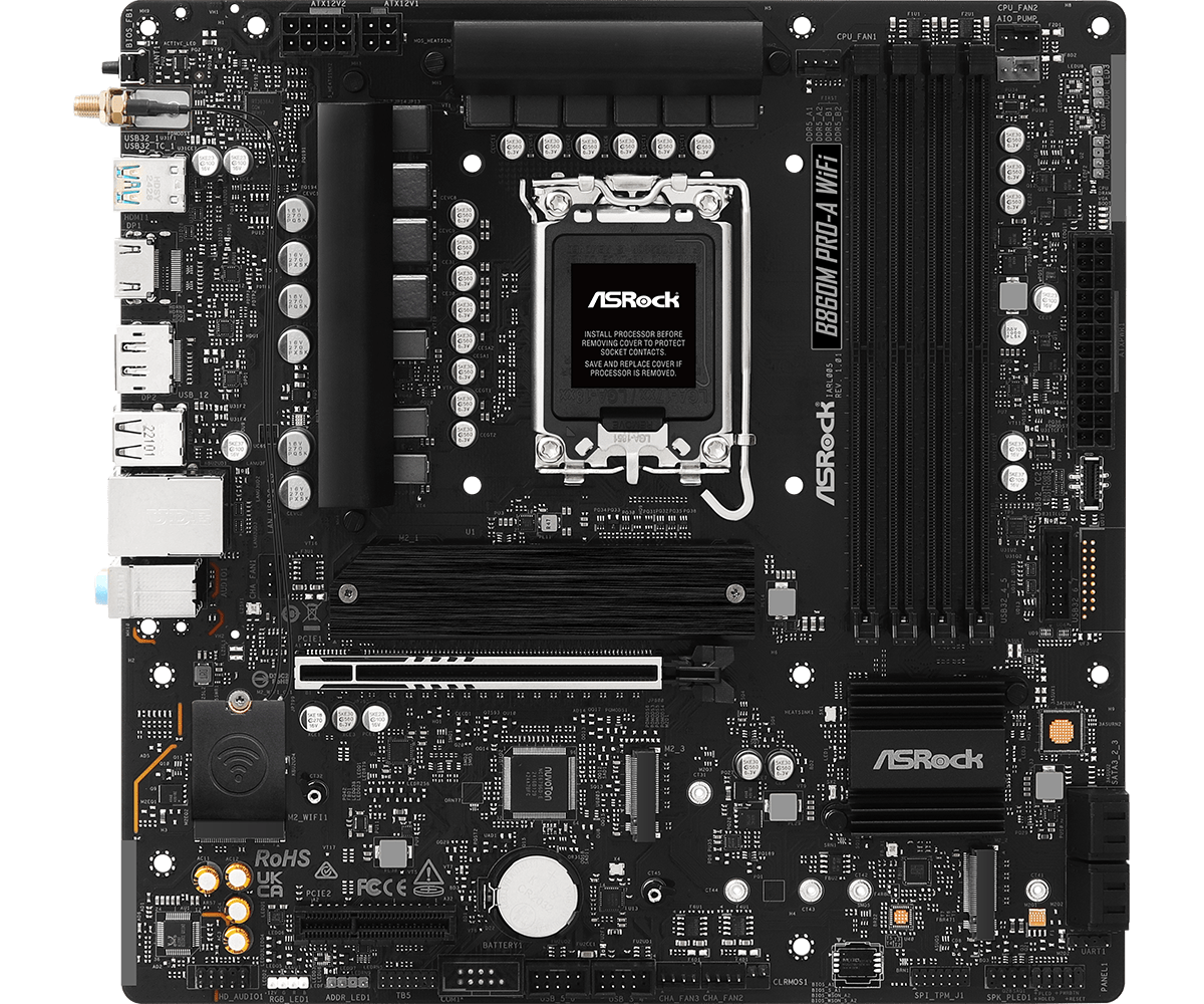 Дънна платка AsRock B860M PRO-A WIFI, LGA1851