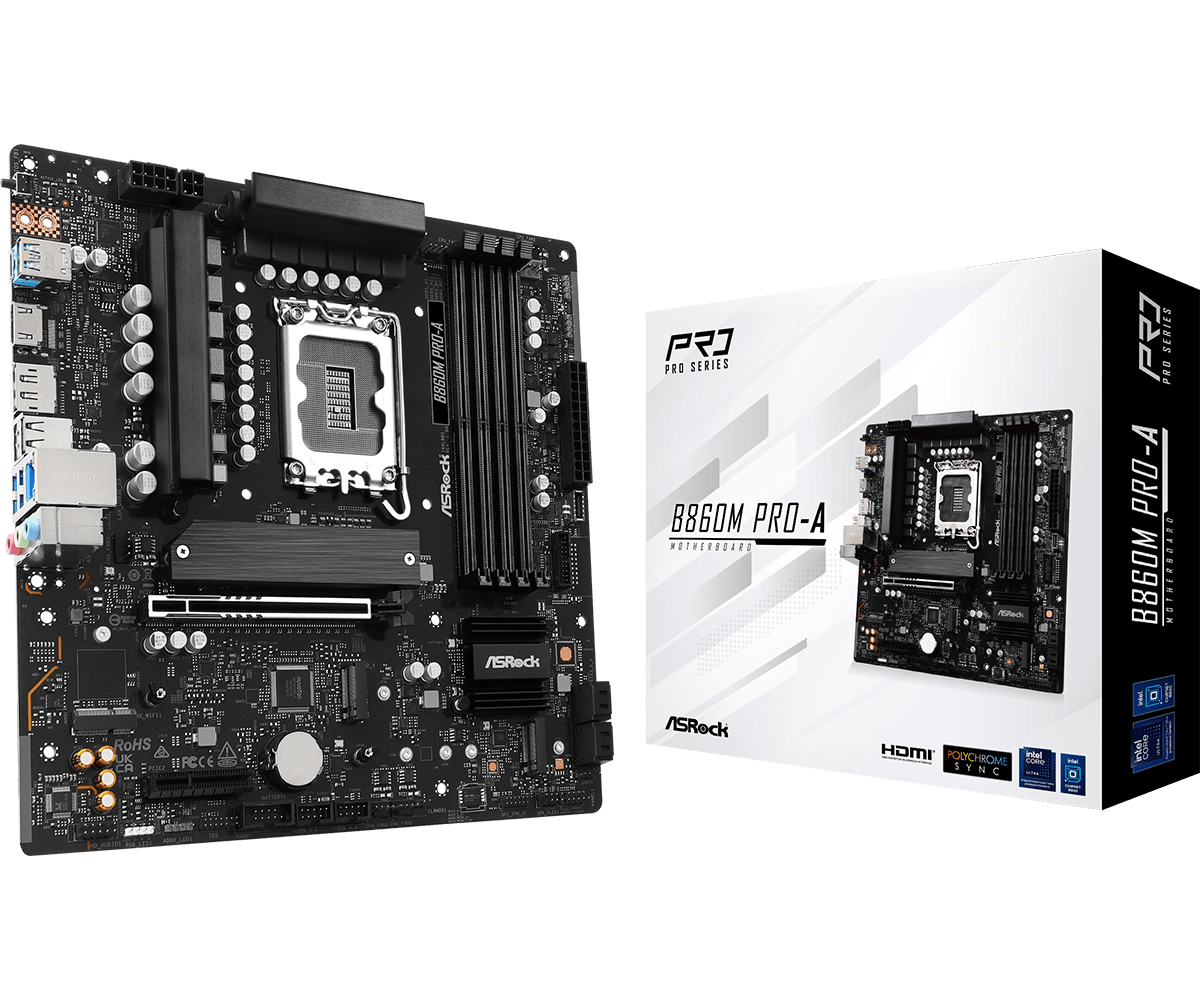 Дънна платка AsRock B860M PRO-A, LGA1851