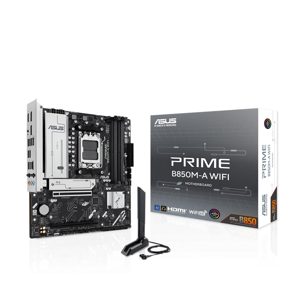 Дънна платка Asus PRIME B850M-A WIFI, AM5 - 90MB1LN0-M0EAY0