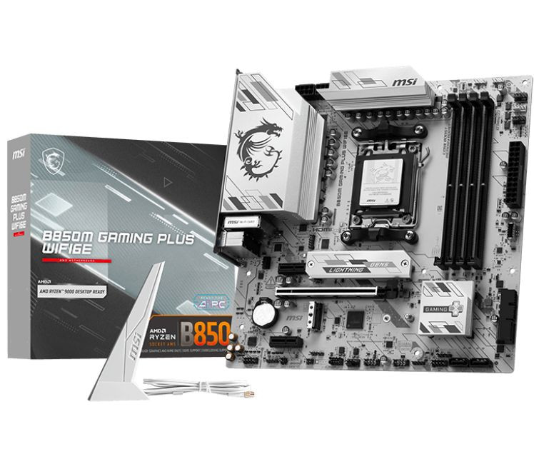 Дънна платка MSI B850M GAMING PLUS WIFI6E, mATX, AM5, 4x DDR5, 2.5G LAN, WIFI, BT