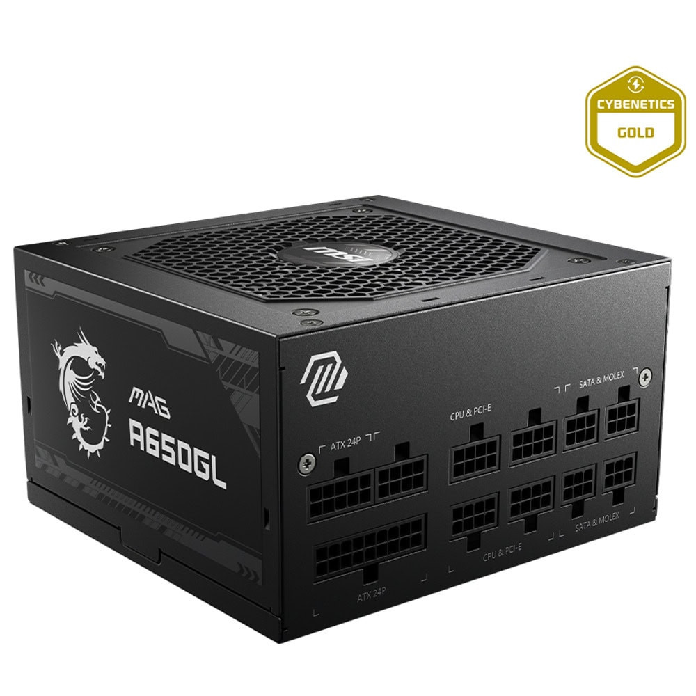 Модулно захранване MSI MAG A650GL, EU, 650W, Fully-Modular, 80 Plus Gold - 306-7ZP8C11