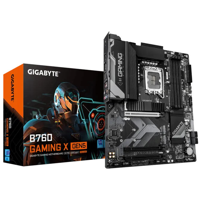 Дънна плата GIGABYTE B760 Gaming X Gen5, Intel B760, LGA1700, DDR5, ATX