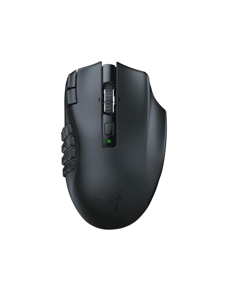 Професионална безжична геймърска мишка RAZER Naga V2 HyperSpeed, Геймърска, 18 программируеми бутона, 2.4GHz безжична - RZ01-03600100-R3G1 - 1