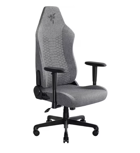 Геймърски стол RAZER Iskur V2 X, Light Grey Fabric, 24 месеца гаранция - RZ38-05310200-R3G1 - 1