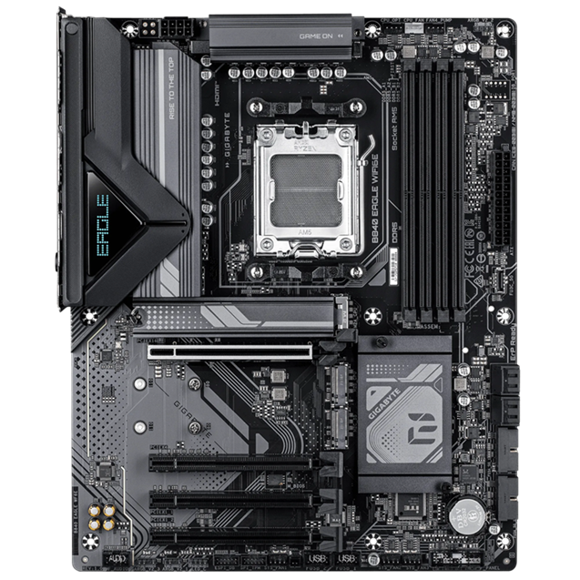 Дънна платка GIGABYTE B840 EAGLE WiFi6E, AMD B840, DDR5, 4xM.2, 4xSATA, WiFi 6E, Bluetooth 5.3 - B840 EAGLE WF6E - 2