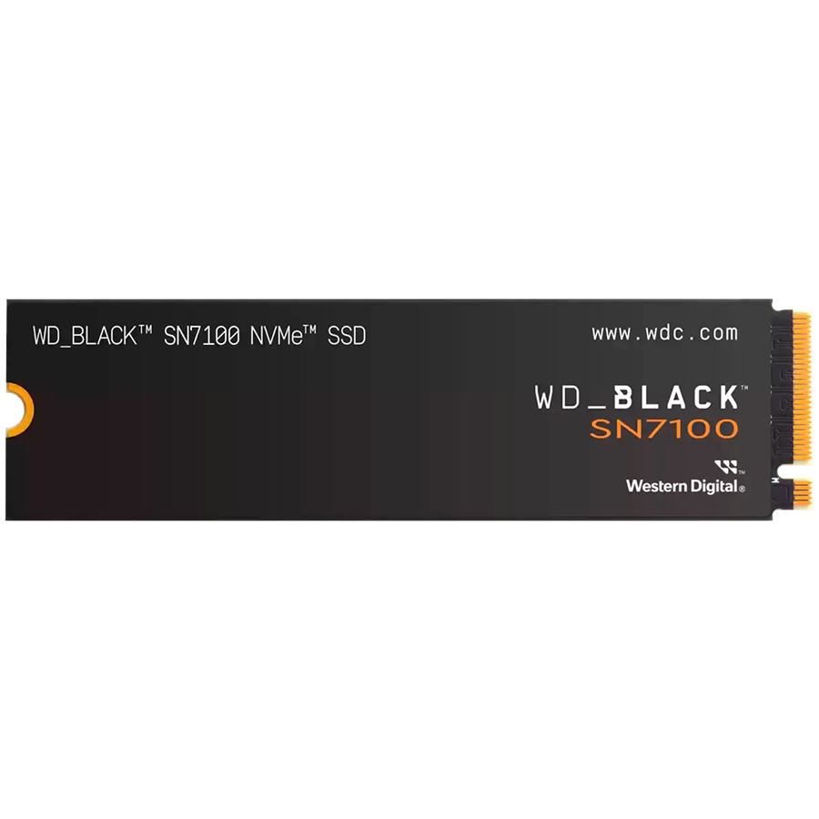 SSD диск Western Digital WD Black SN7100, 2TB NVMe M.2 2280 PCIe Gen4, 7250MB/s четене, 6900MB/s запис - WDS200T4X0E-00CJA0 - 1
