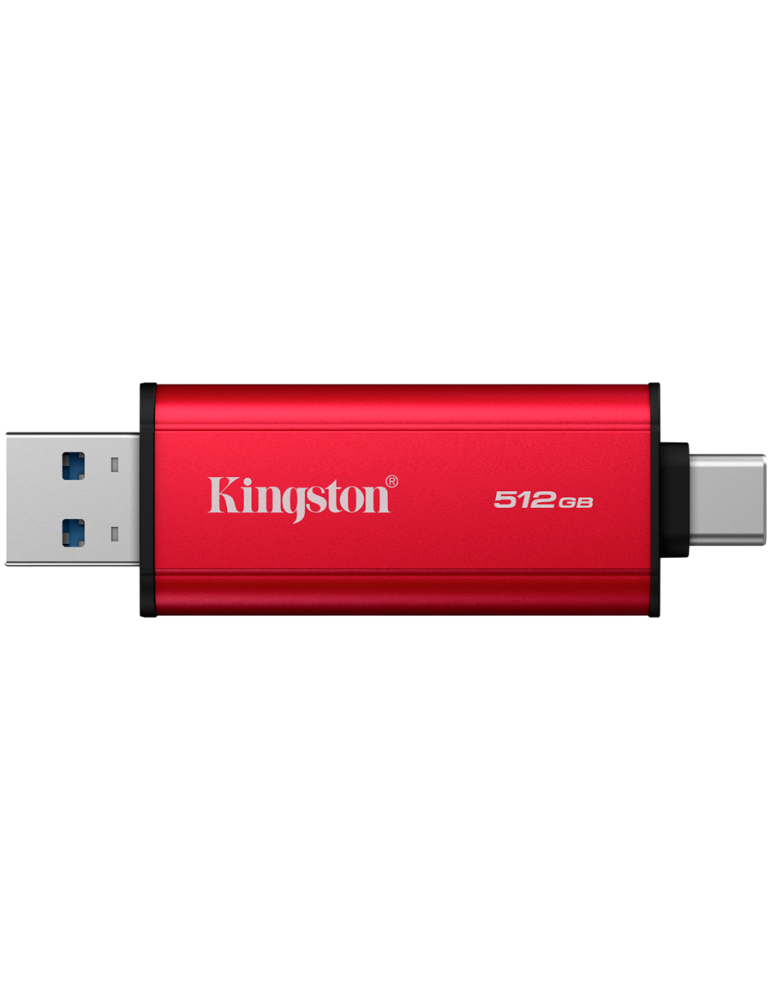 Външен диск Kingston Dual USB-A/C Portable SSD, 512GB, USB 3.2 Gen 2, 1050MB/s - SPSD/512GB - 1