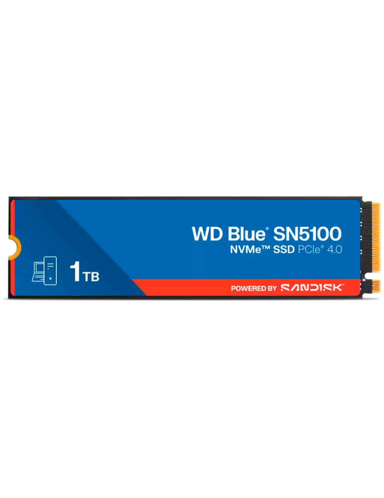 SSD диск Western Digital Blue SN5100, 1TB NVMe M.2 2280 PCIe 4.0, 7100MB/s - WDS100T5B0E-00CPE0 - 1