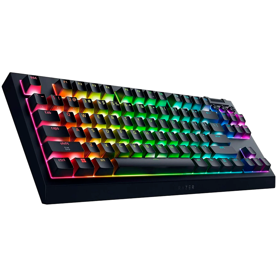 Професионална безжична механична клавиатура RAZER BlackWidow V4 Tenkeyless HyperSpeed, Механични суичове, Bluetooth/RF, RGB подсветка, US Layout - RZ03-05480100-R3M1 - 3