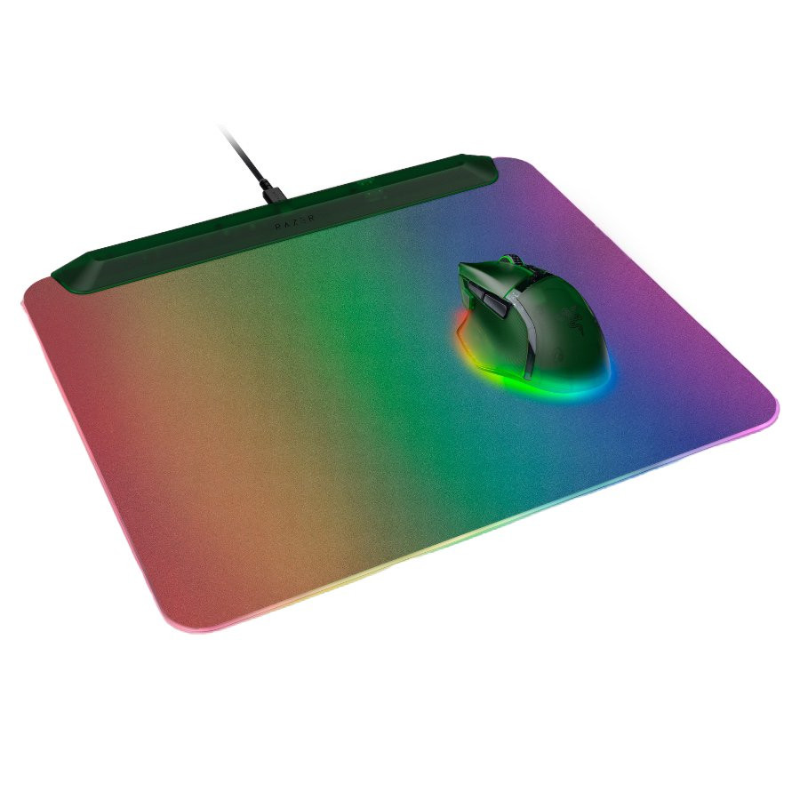 Професионален гейминг пад Razer Firefly V2 Pro, 355x255mm, Phantom Green, RGB 19 зони, USB - RZ02-04920300-R3M1 - 2