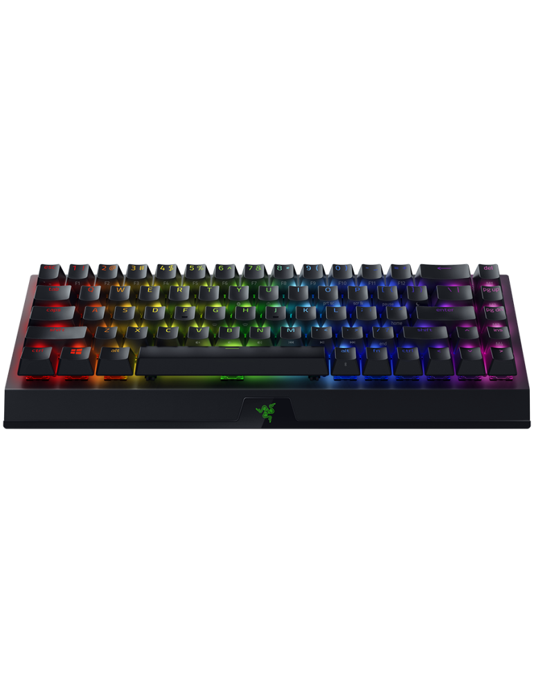 Компактна безжична механична геймърска клавиатура с 65% форм-фактор Razer BlackWidow V3 Mini HyperSpeed, Razer Green Switch, 1000Hz Ultrapolling, Алуминиева конструкция - RZ03-03892000-R3M1 - 2