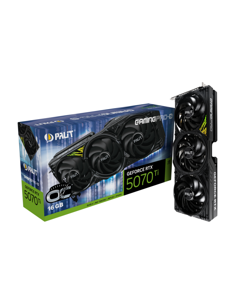 Видео карта PALIT RTX5070Ti GamePro-S OC, 16GB GDDR7, 256-bit, PCI-E 5.0 - NE7507TS19T2-GB2031U - 1
