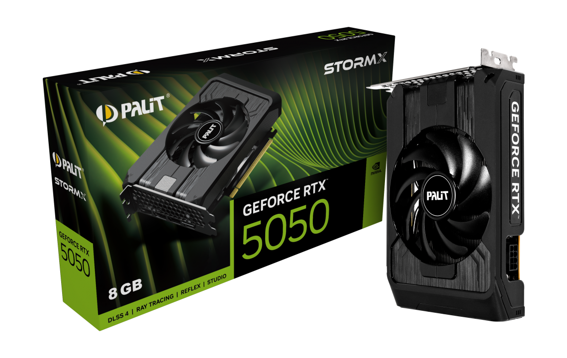 Видео карта PALIT GeForce RTX 5050 StormX, 8GB GDDR6 - NE65050019P1-GB2070F - 1