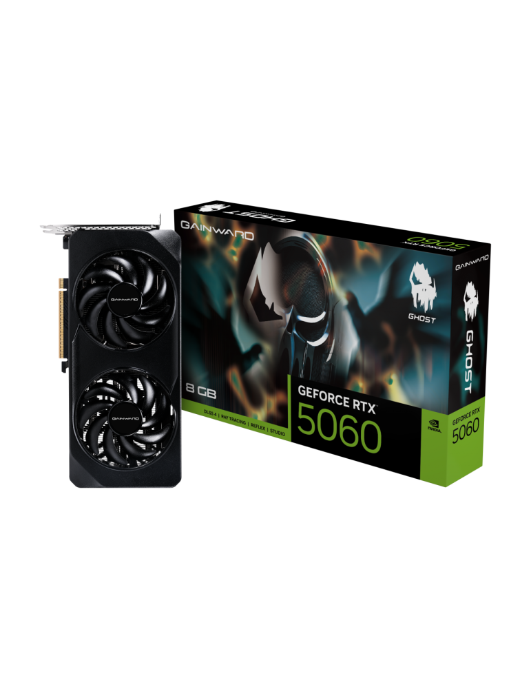 Видео карта GAINWARD GeForce RTX 5060 Ghost, 8GB GDDR7, 128-bit, PCI Express Gen 5 - NE75060019P1-GB2063B - 1
