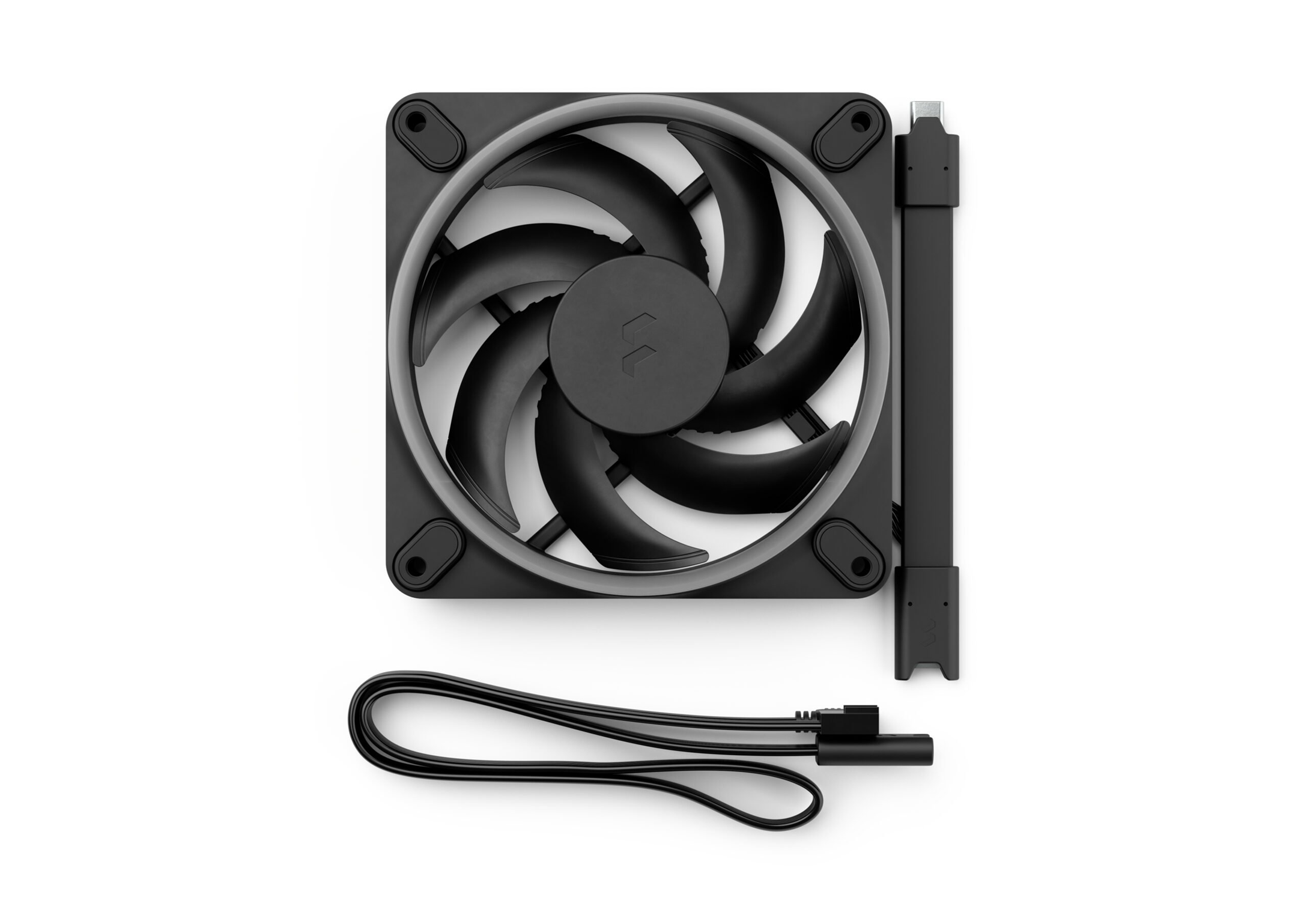 Вентилатор Fractal Design Momentum 14 RGB, 140mm, 7-blade, FDB, 350-1800 RPM, 74.39 CFM, 28dB(A), RGB подсветка, 3-pack - FD-F-MR1-1403 - 4