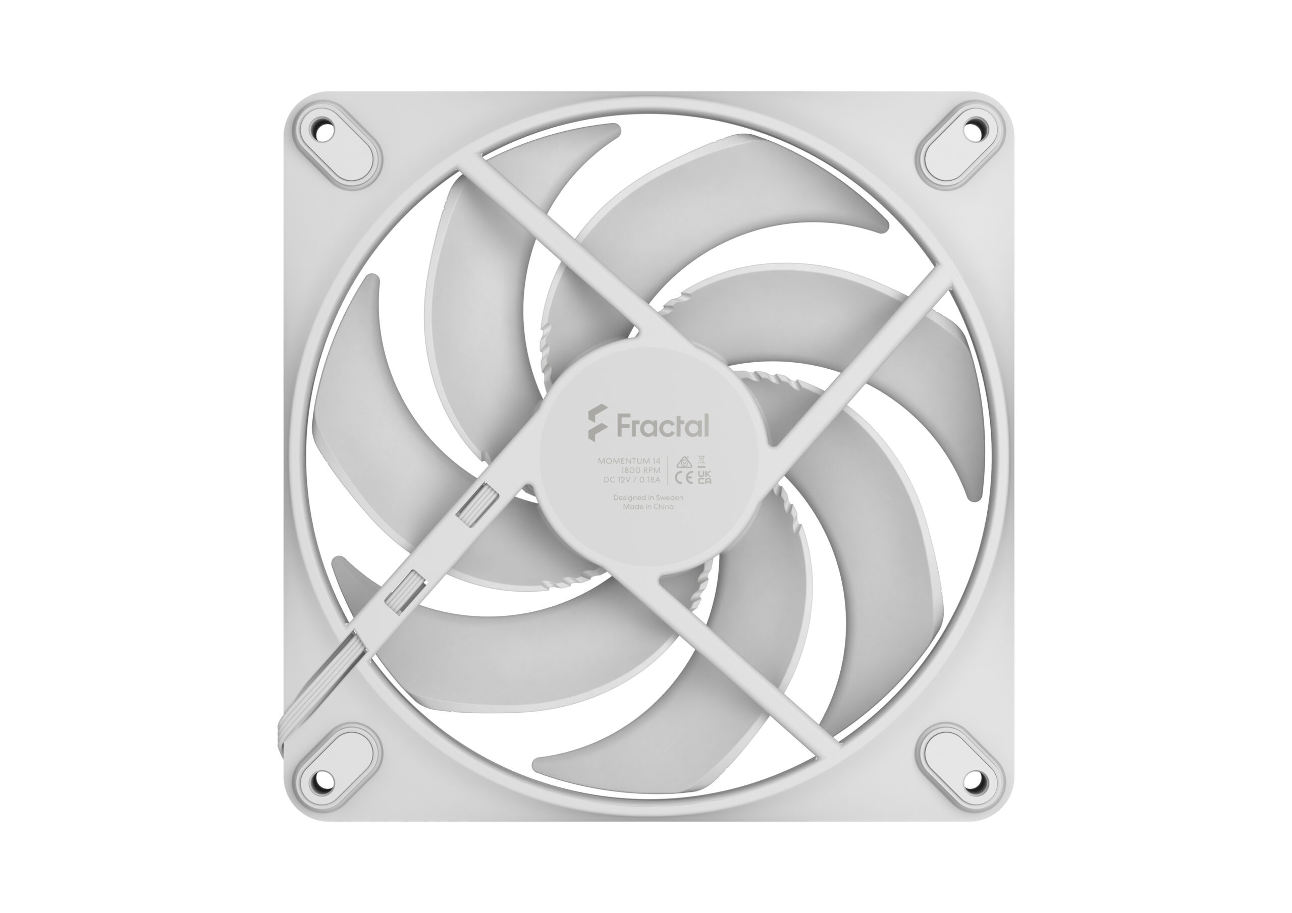 Вентилатор Fractal Design Momentum 14, 140mm, FDB лагер, 350-1800 RPM, 79,79 CFM, 0 dB режим - FD-F-MO1-1402 - 3