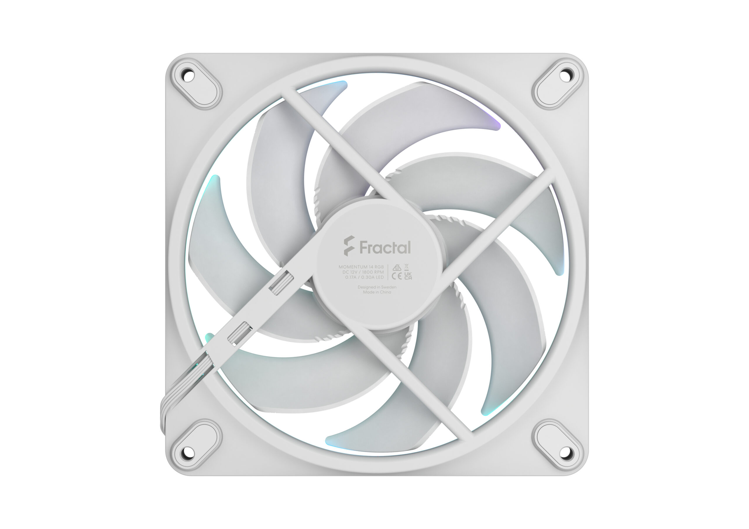 Вентилатор Fractal Design Momentum 14 RGB, 140mm ARGB, FDB лагер, 1800 RPM - FD-F-MR1-1402 - 3