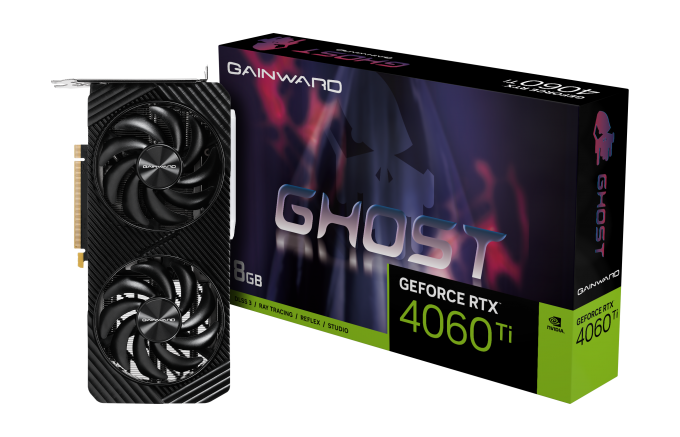 Видео карта Gainward GeForce RTX 4060 Ti Ghost 8GB GDDR6, 128 bits - NE6406T019P1-1060B