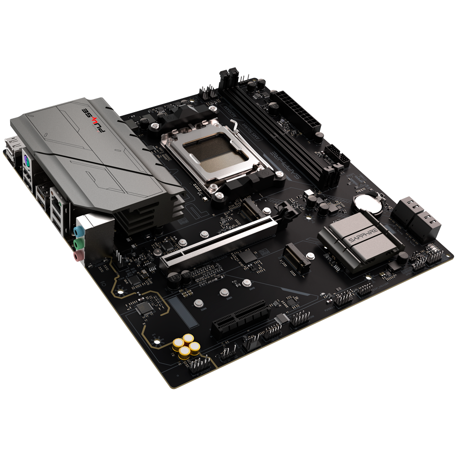 Дънна платка SAPPHIRE AMD PULSE A620AM, Socket AM5, 2x DDR5 DIMM до 64GB, PCIe 4.0, 1x M.2 NVMe Gen4, 1x M.2 NVMe Gen3, Micro ATX - 52118-03-40G - 5