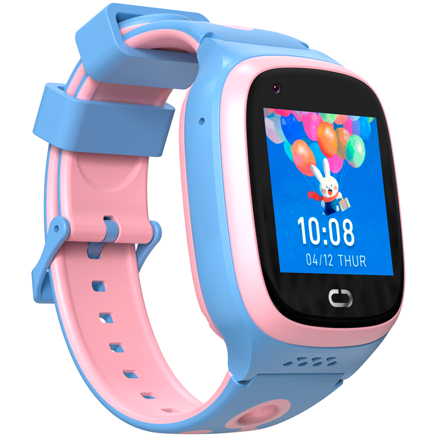 Смарт часовник Canyon Kids Watch ZEFIR KW-49, 1.40" TFT 240x240, Unisoc UMS9117-L, 64MB RAM, 1GB Storage, 4G E-SIM GPS WiFi, Pink&Light Blue - CNE-KW49PB - 2