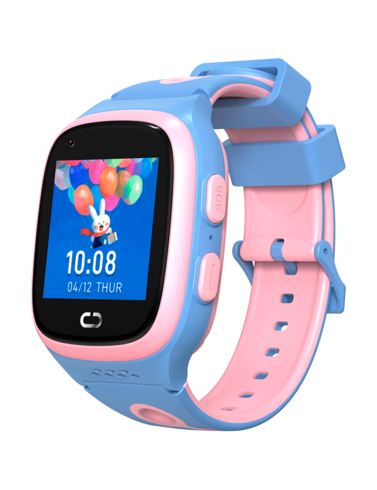 Смарт часовник Canyon Kids Watch ZEFIR KW-49, 1.40" TFT 240x240, Unisoc UMS9117-L, 64MB RAM, 1GB Storage, 4G E-SIM GPS WiFi, Pink&Light Blue - CNE-KW49PB - 3