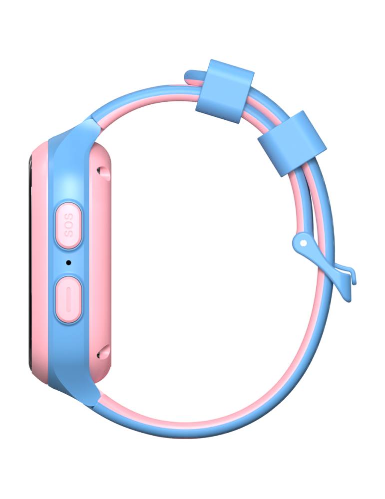 Смарт часовник Canyon Kids Watch ZEFIR KW-49, 1.40" TFT 240x240, Unisoc UMS9117-L, 64MB RAM, 1GB Storage, 4G E-SIM GPS WiFi, Pink&Light Blue - CNE-KW49PB - 4