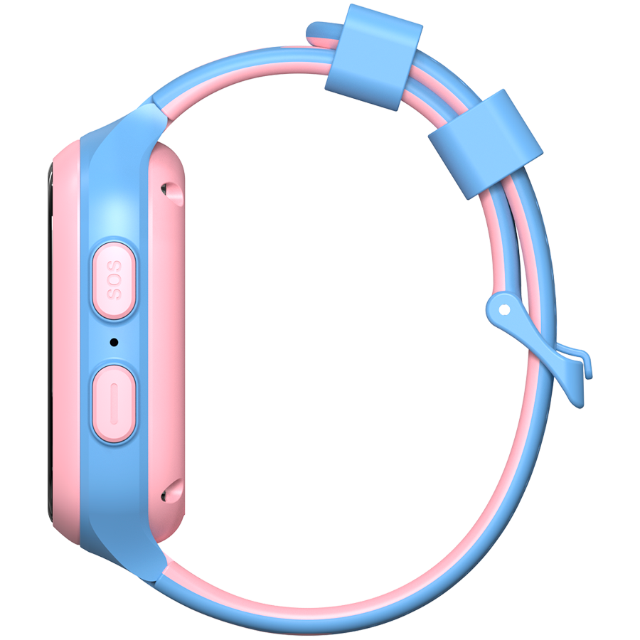 Смарт часовник Canyon Kids Watch ZEFIR KW-49, 1.40" TFT 240x240, Unisoc UMS9117-L, 64MB RAM, 1GB Storage, 4G E-SIM GPS WiFi, Pink&Light Blue - CNE-KW49PB - 4