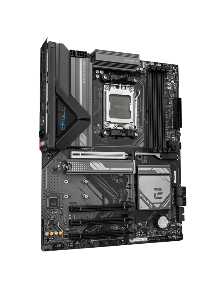 Дънна платка GIGABYTE B650E EAGLE WF6E, AMD Socket AM5, 4x DDR5, 3x M.2 NVMe, 4x SATA, Wi-Fi 6E, 2.5GbE LAN - 3