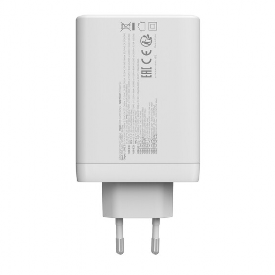 Захранващ адаптер CANYON CU140ACC, GaN 150W, 3x USB-C PD, 1x USB-A QC, EU - CNS-CUW140ACC - 3