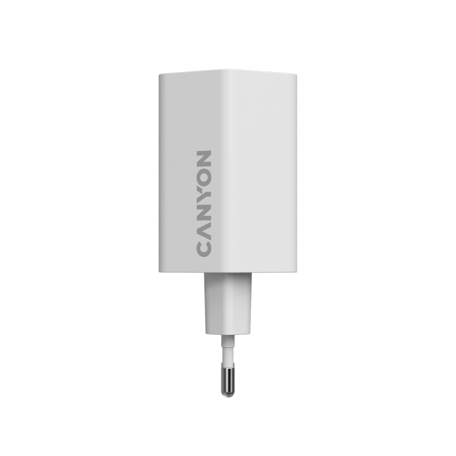 Захранващ адаптер CANYON Hexagon 65, 65W GaN, 2x USB-C PD, 1x USB-A QC, EU - CND-CHAHEX65W - 2