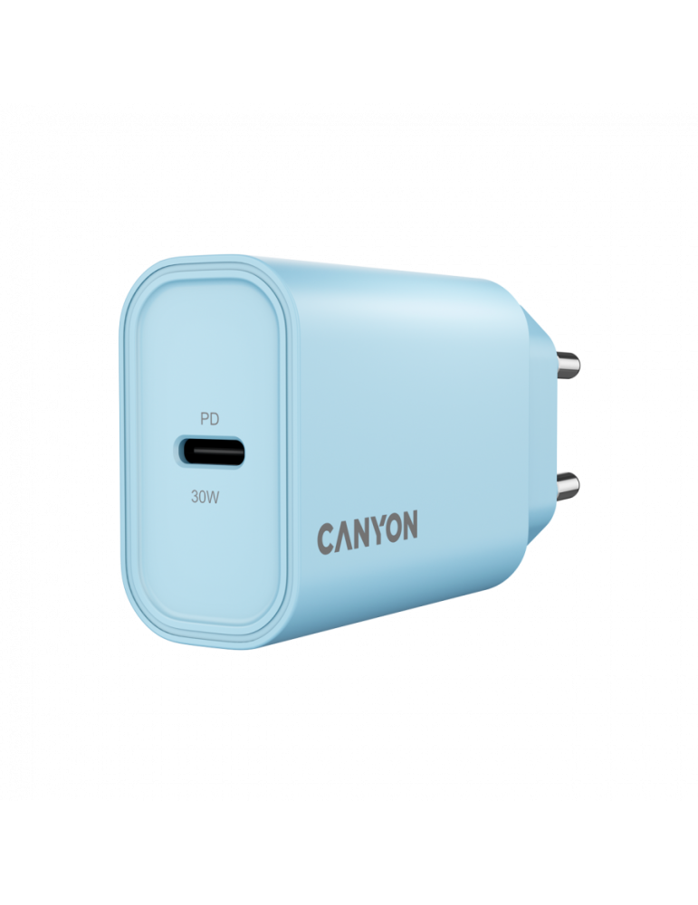 Захранващ адаптер CANYON OnCharge 30CL, 30W USB-C Power Delivery, AC 100-240V - CNE-CHA30CLLBL - 2