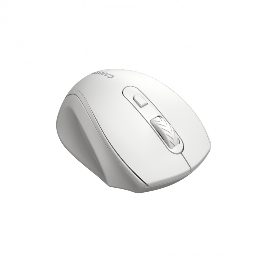 Безжична ергономична мишка CANYON OnClick 20, 6 бутона, 2.4 GHz безжична, 1600 DPI, Оптична, Ambidextrous - CNE-CMSW20W - 2