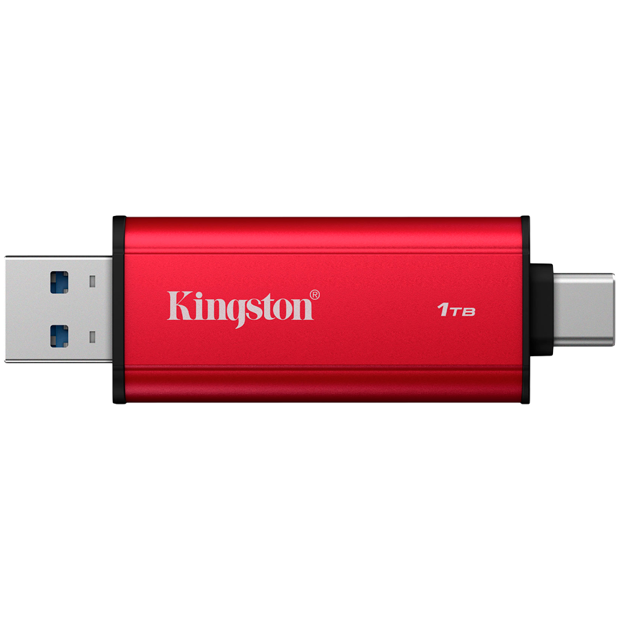 Външен диск Kingston Dual USB-A/C, 1TB SSD, USB 3.2 Gen 2, 1050MB/s - SPSD/1TB - 2