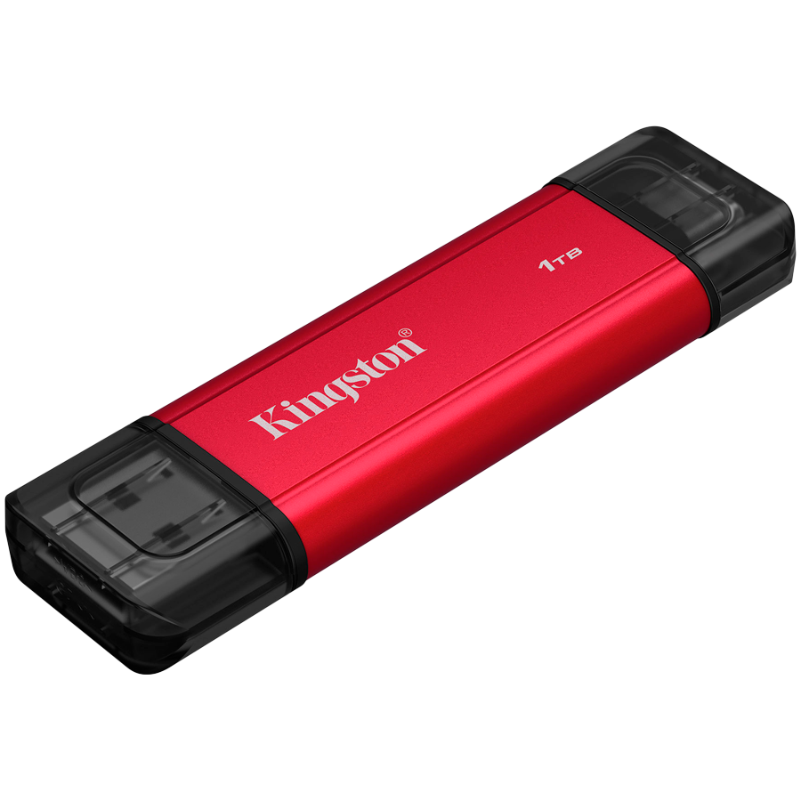 Външен диск Kingston Dual USB-A/C, 1TB SSD, USB 3.2 Gen 2, 1050MB/s - SPSD/1TB - 3