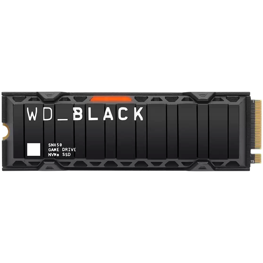 SSD диск Western Digital WD Black SN8100, 1TB M.2 2280 NVMe PCIe 5.0 x4, 14900/11000MB/s, HeatSink - WDS100T1XHM-00CMT0 - 1