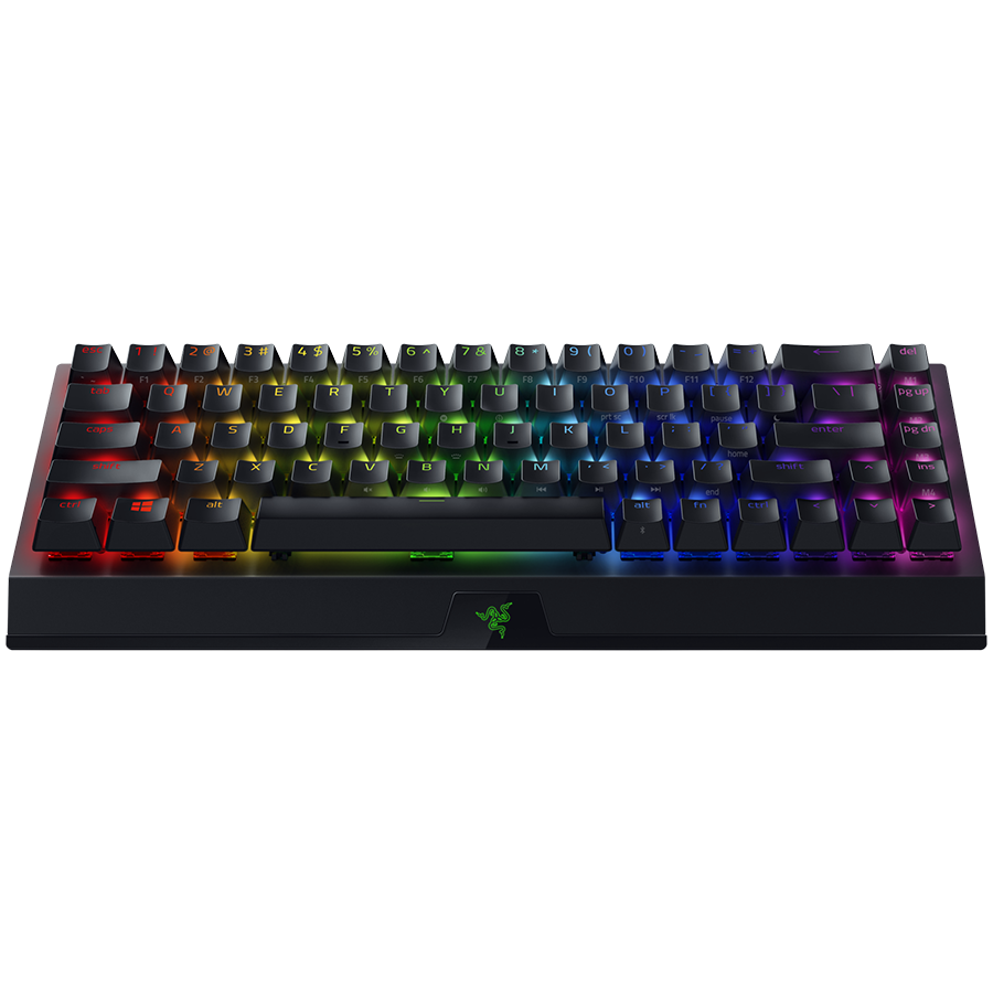 Безжична механична клавиатура Razer BlackWidow V3 Mini HyperSpeed, механична, безжична, 65%, Razer Green Switch, 80 млн. циклуса, 1000Hz Ultrapolling, алуминий - RZ03-03892000-R3M1 - 2