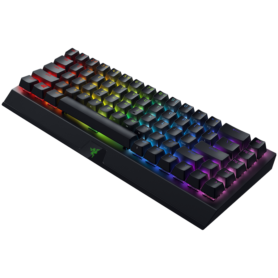 Безжична механична клавиатура Razer BlackWidow V3 Mini HyperSpeed, механична, безжична, 65%, Razer Green Switch, 80 млн. циклуса, 1000Hz Ultrapolling, алуминий - RZ03-03892000-R3M1 - 4