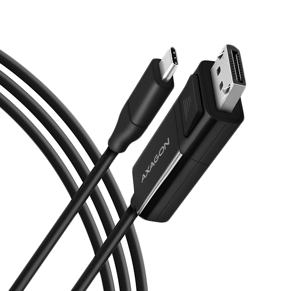 USB-C към DisplayPort кабел AXAGON RVC-DPC, 1.8m, черен - RVC-DPC - 1